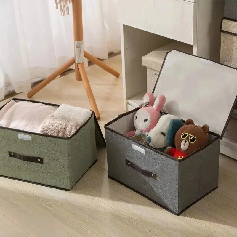 1Pc Foldable Storage Box 2 in 1 Storage Box Beautiful and Practical Storage Box with Case