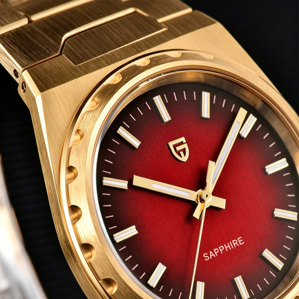 PAGANI DESIGN New Mens Quartz Watches VJ21 Super Thin Luxury Watch Stainless Steel AR Sapphire Mirror Waterproof Reloj Hombre