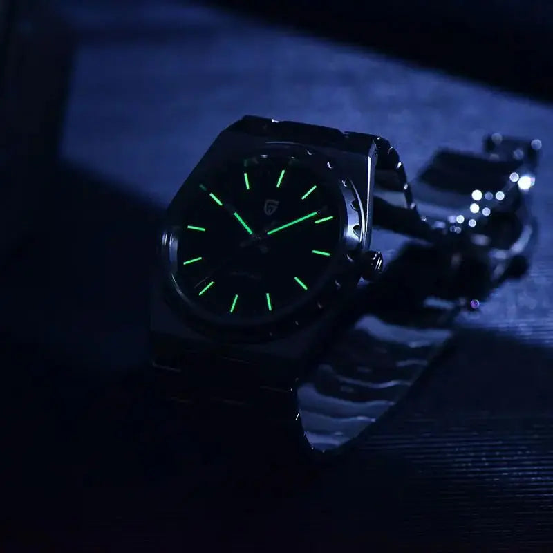 PAGANI DESIGN New Mens Quartz Watches VJ21 Super Thin Luxury Watch Stainless Steel AR Sapphire Mirror Waterproof Reloj Hombre